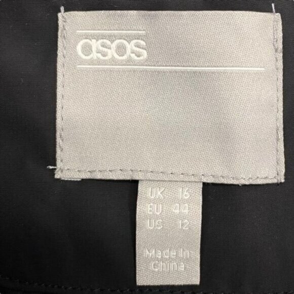 Asos Womens Black Puffer Coat Jacket Outdoor Winter - Picture 8 of 13